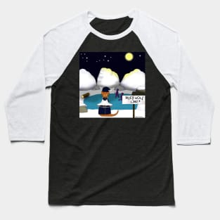 Oliver The Otter Skates at River Wolf Lake Baseball T-Shirt